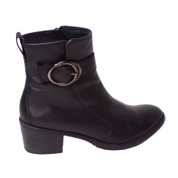 🆕PAUL GREEN Vanessa Block Heel Ankle Bootie Boot 8 Black - Picture 10 of 16